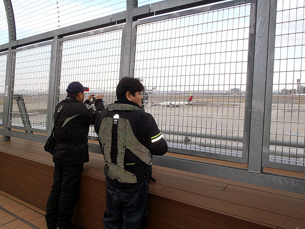 羽田空港　国際線ターミナル　展望デッキにて